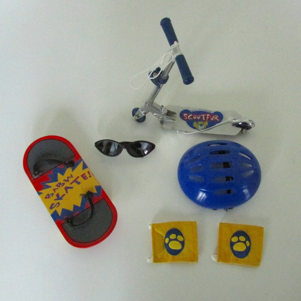 Build-a-Bear Skateboard & Scooter Play Set (ACCESSORIES ONLY)